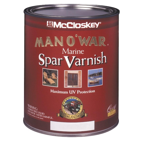 Mccloskey Man O'War Semi-Gloss Marine Interior & Exterior Varnish, Quart 080.0007507.005 - main
